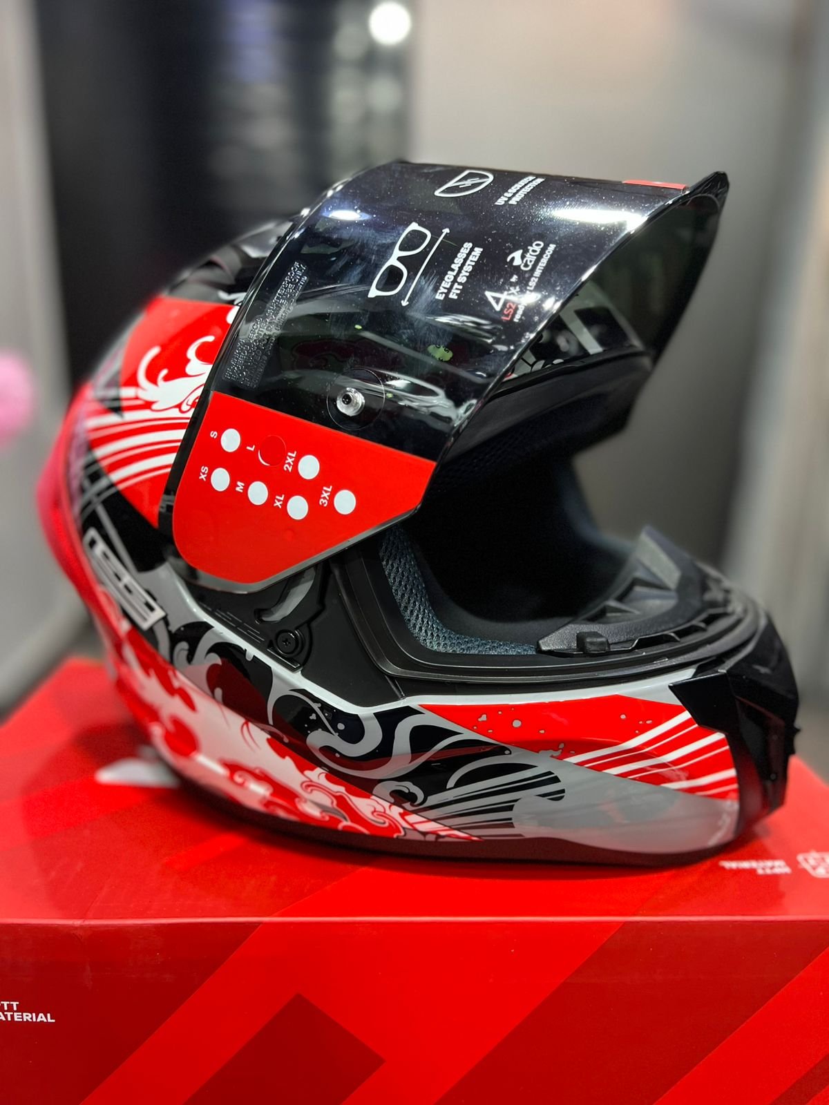 Casco LS2 FF353 Vigo Name Rojo