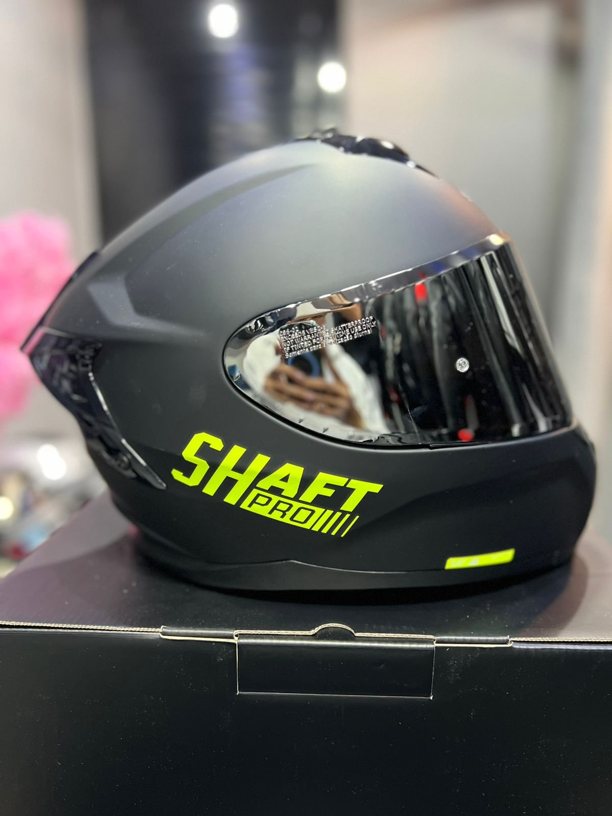 Casco SHAFT PRO SERIES 610DV Negro Amarillo Neon
