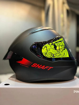 Casco SHAFT 584 sp Negro Rojo