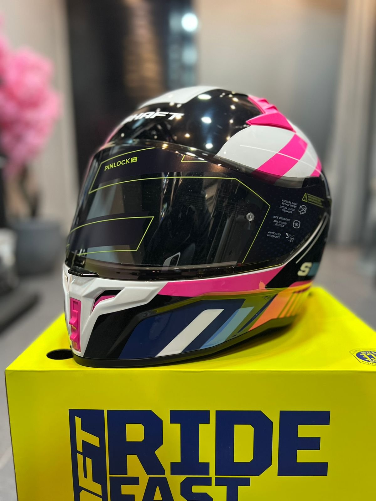 Casco Integral SHAFT 504DV Scar Rosado