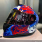 Casco HRO 506SP Black cat Azul Rojo
