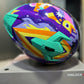 Casco SHAFT PRO SERIES 610DV Morado Turquesa
