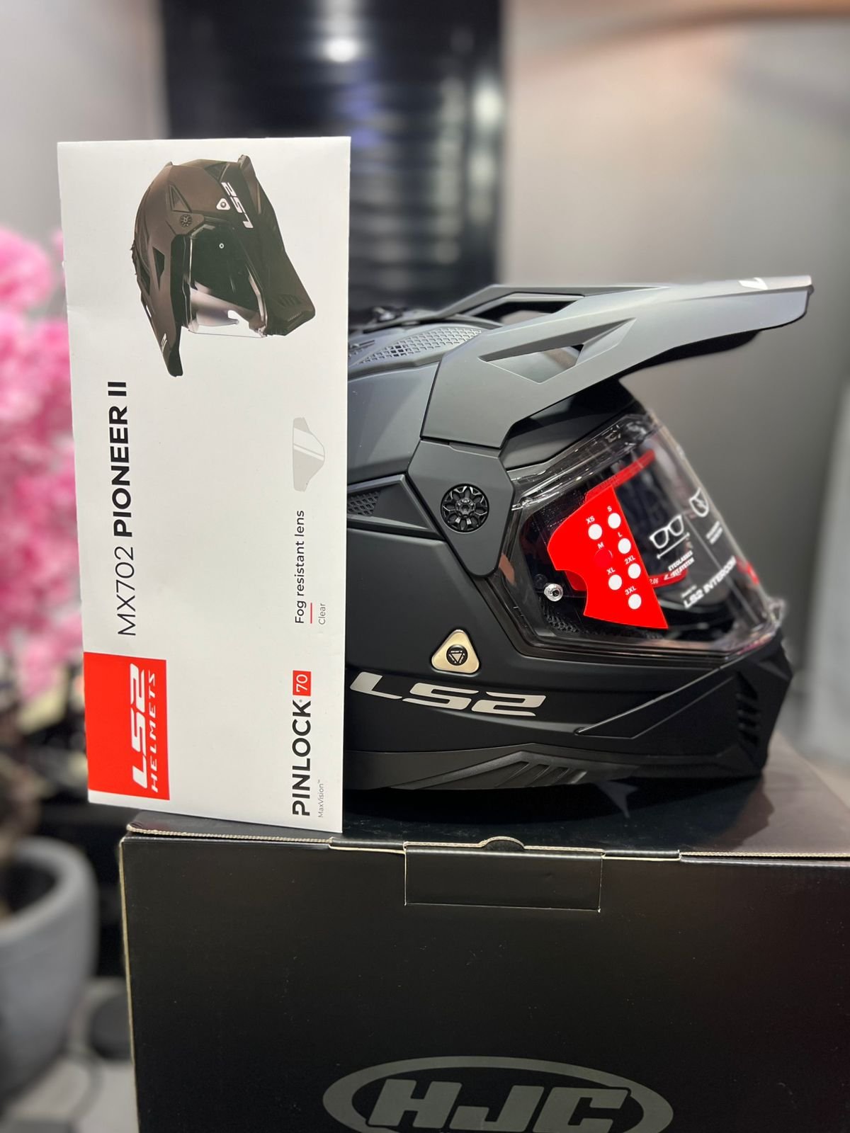 Casco LS2 MX702 Pioneer II Negro Mate