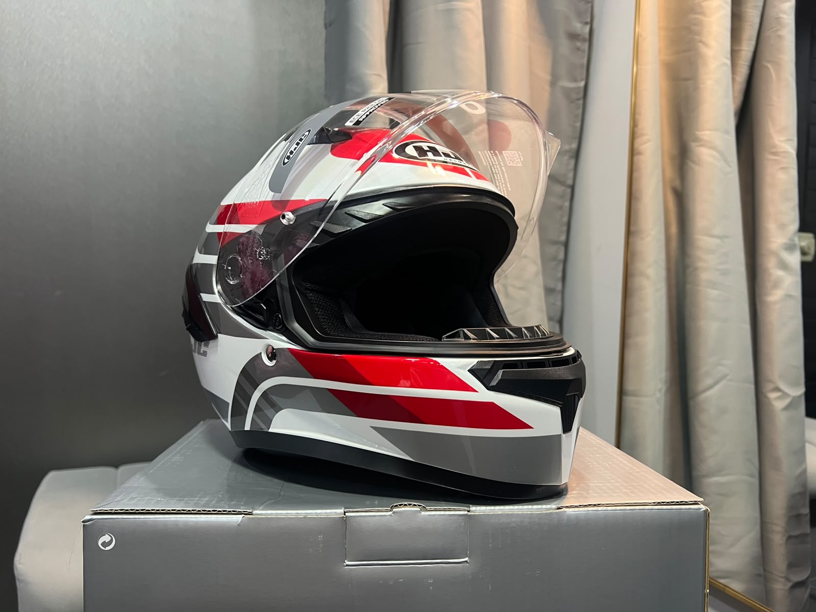 Casco HJC C10 HIPER - BLANCO ROJO