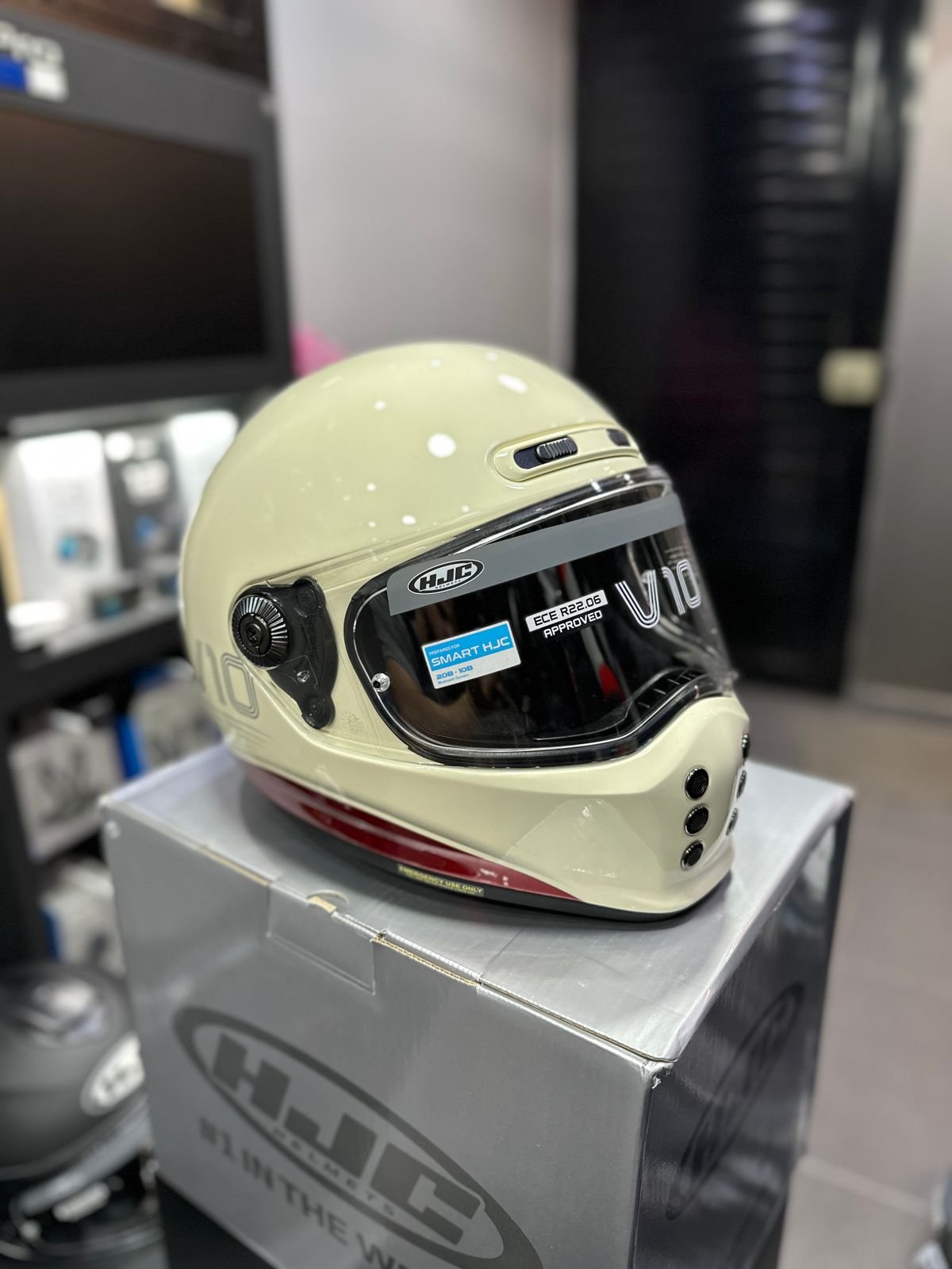 Casco HJC V10 Beich Vinotinto