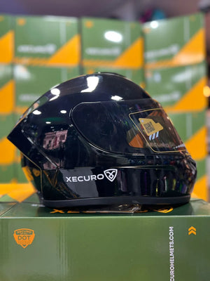 Casco Integral XECURO 921 Solid Negro Brillante