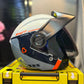 Casco SHAFT 212 Reverb Gris Claro Naranja