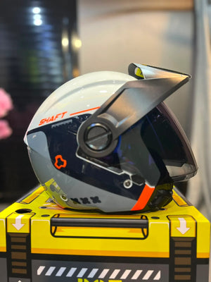 Casco SHAFT 212 Reverb Gris Claro Naranja
