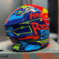 Casco Cross HRO MX340 DV Stripe Naranja Azul