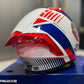 Casco SHAFT 526 SP Evo Strafter Blanco Azul Rojo