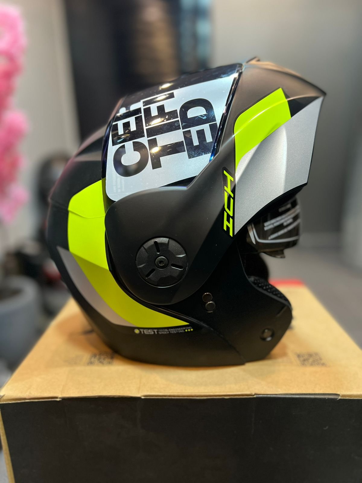 Casco Abatible ICH 3110 Lokhet Amarillo