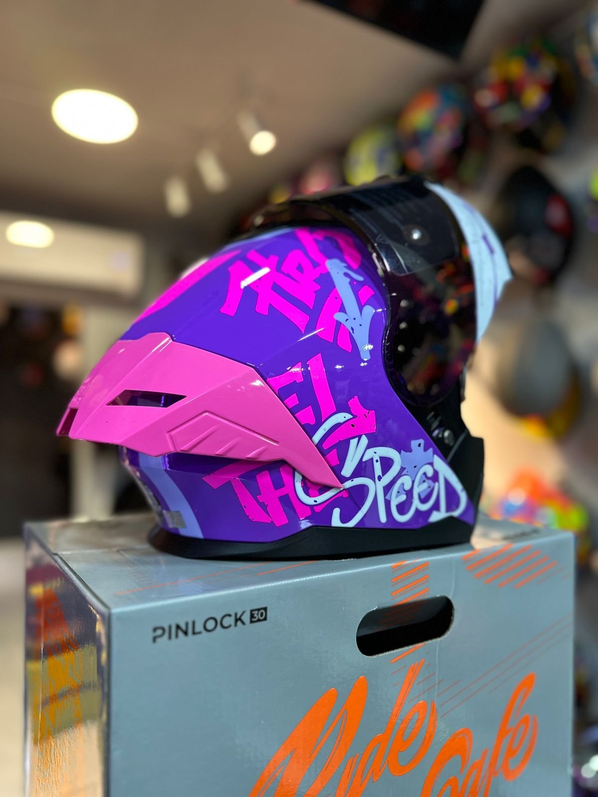 Casco Abatible HRO 3480DV EVO Morado Rosado