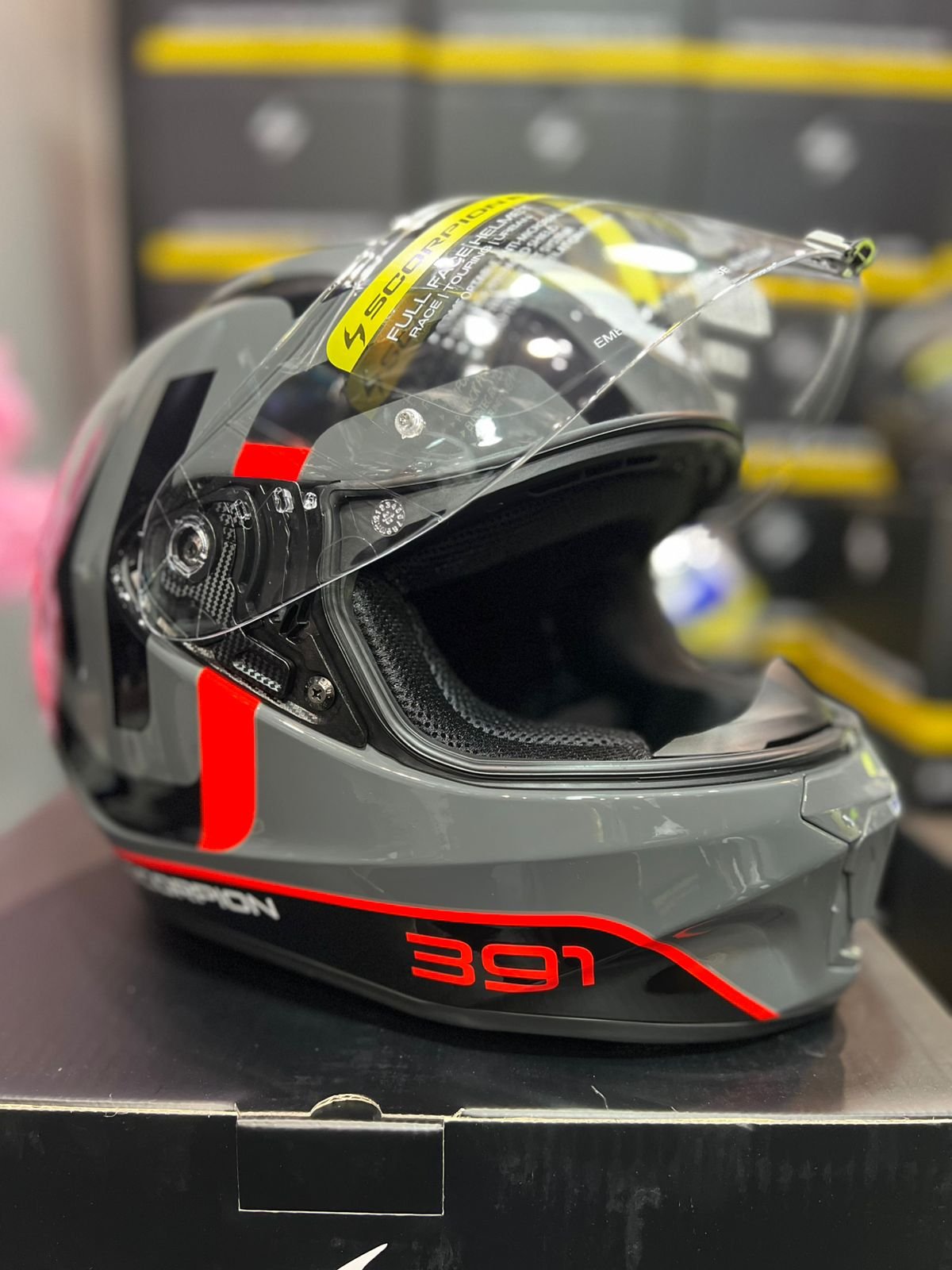 Casco SCORPION EXO 391 AROK Gris Rojo