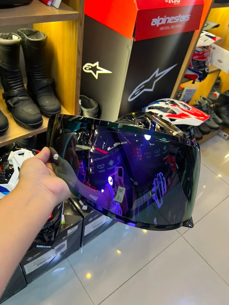 VISOR HJC C10 - MORADO