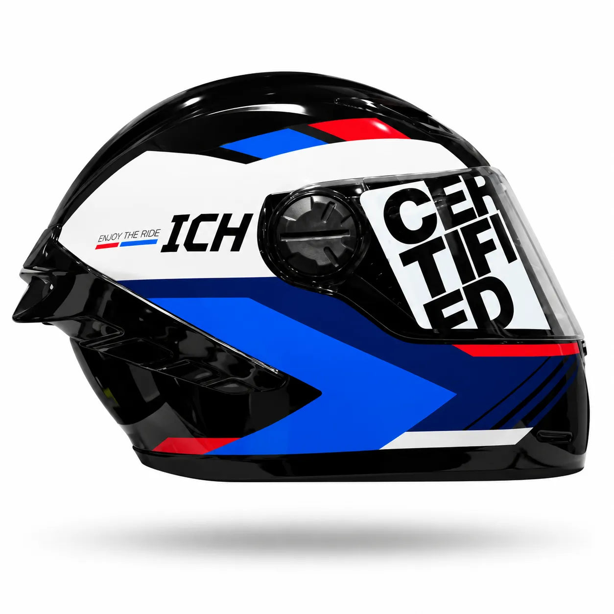 Casco Cerrado ICH 501SP Done Blanco Azul