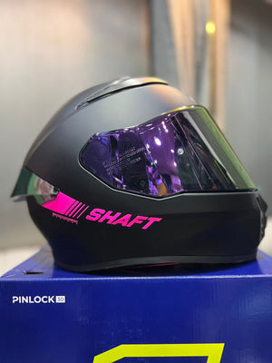 Casco SHAFT 584sp Negro Rosado