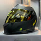 Casco SHAFT 502 DOT Solid Negro Dorado