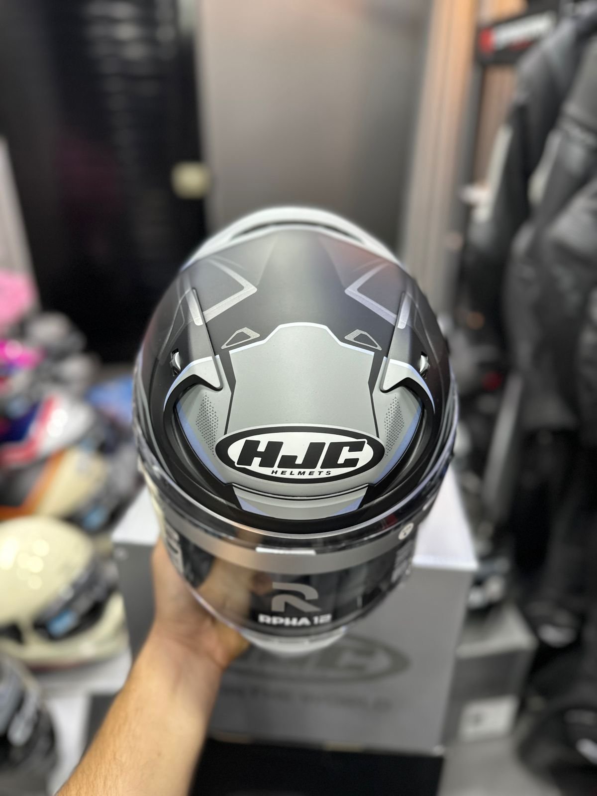 Casco HJC RPHA 12 BRELS Gris