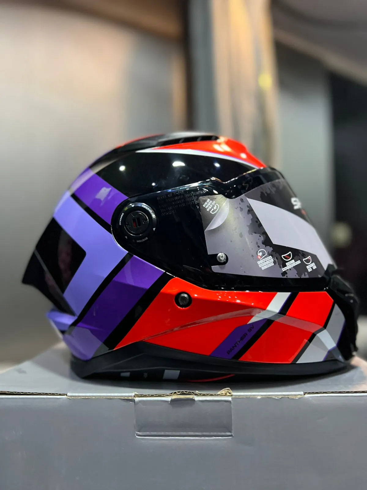 Casco SPARTAN Panther SV Valve Morado