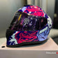 Casco HRO 506SP Black cat Morado Rosado