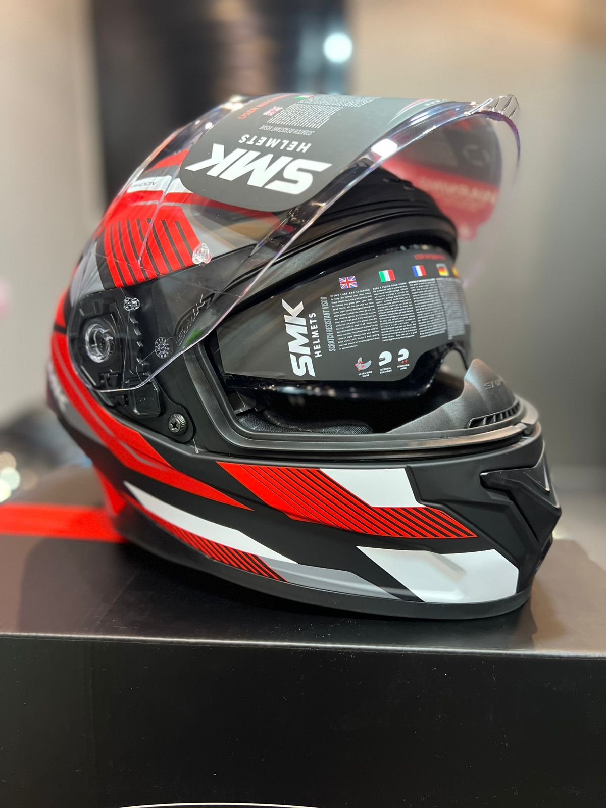 Casco SMK Typhoon Rojo