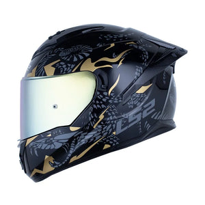 Casco LS2 FF806 MAMBA - Negro Dorado
