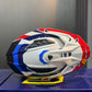 Casco Multiproposito SHAFT MX360 Apricot Blanco Rojo Azul