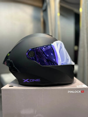 Casco X One 500RS Solid Negro Morado