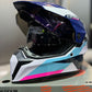 Casco Cross HRO MX340 DV Long Turquesa