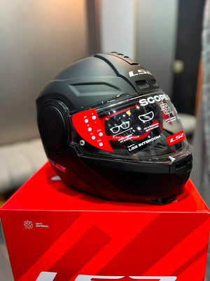 Casco Abatible LS2 FF902 Plus Scope II - Negro Mate