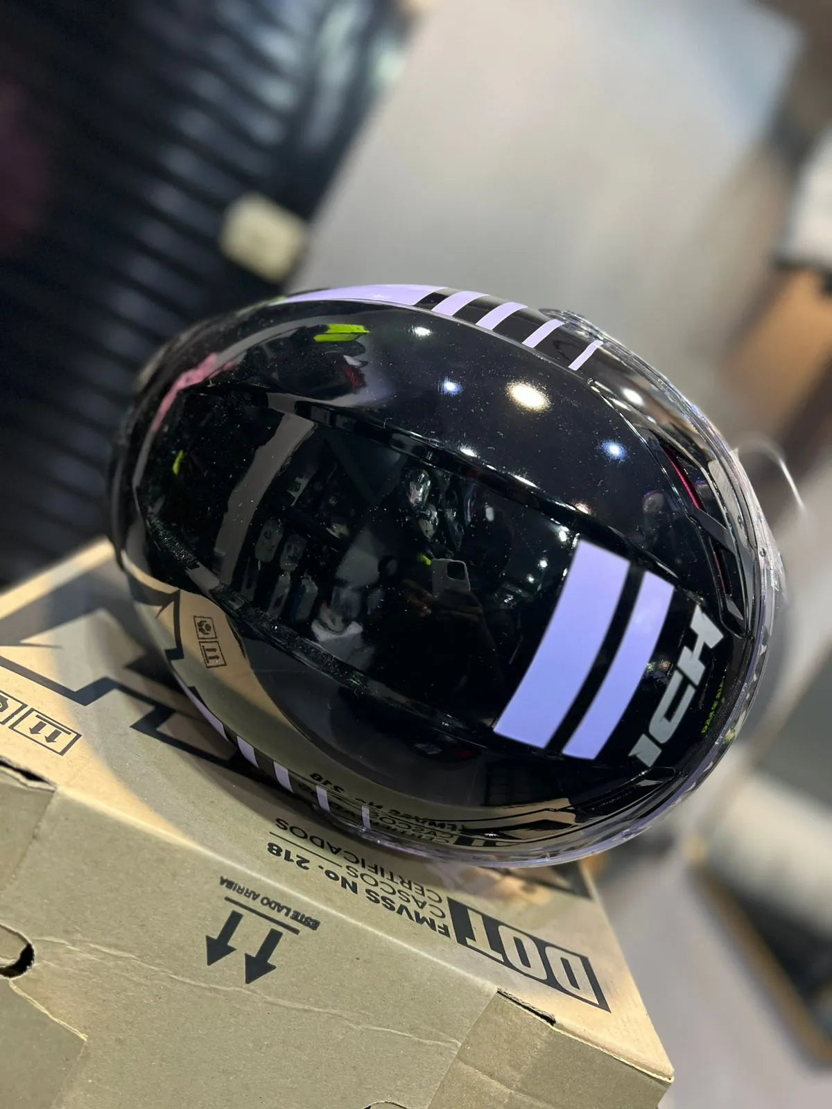 Casco Cerrado ICH 501SP Lauda Morado