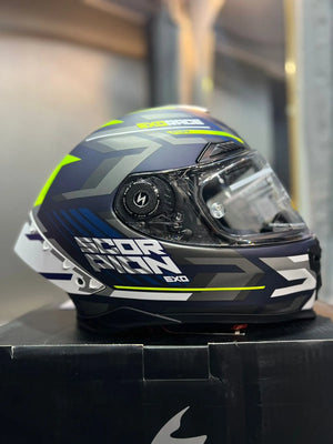 Casco SCORPION EXO Race Air Kobra Azul