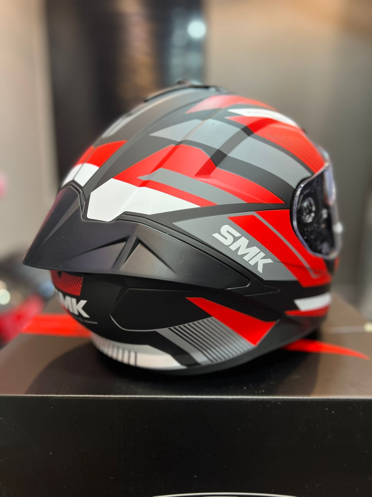 Casco SMK Typhoon Rojo