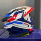 Casco Multiproposito SHAFT MX360 Apricot Blanco Rojo Azul