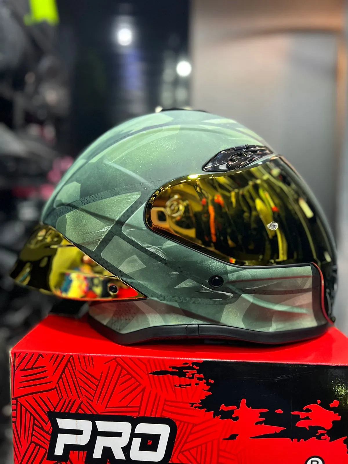 Casco PRO RIDER 711 Camuflado Verde