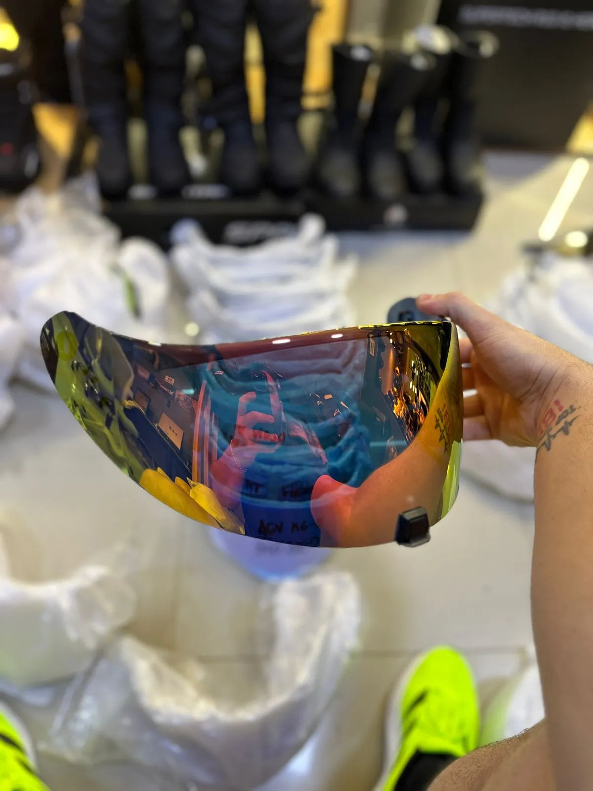 Visor SCORPION R420 Rojo Marte