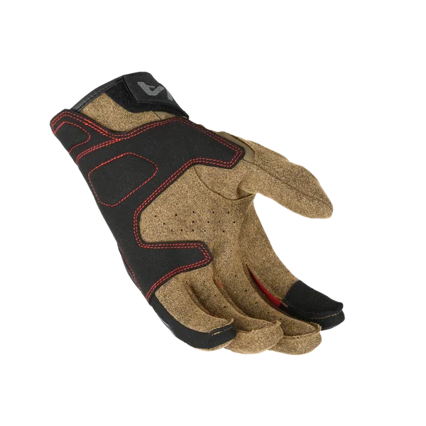 Guantes MACNA Zairon Taupe Negro Rojo