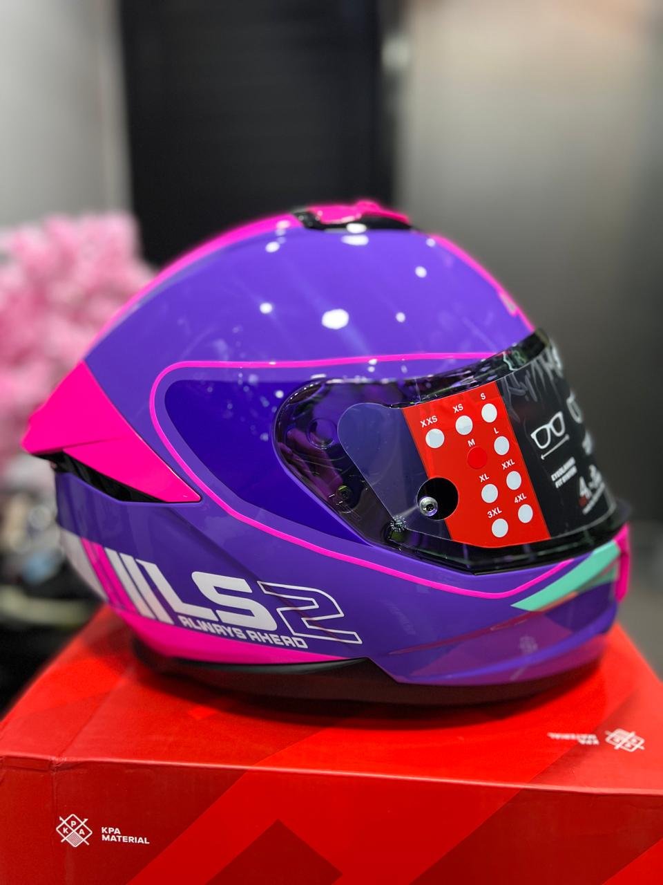 Casco LS2 FF808 Stream II Hitech Morado