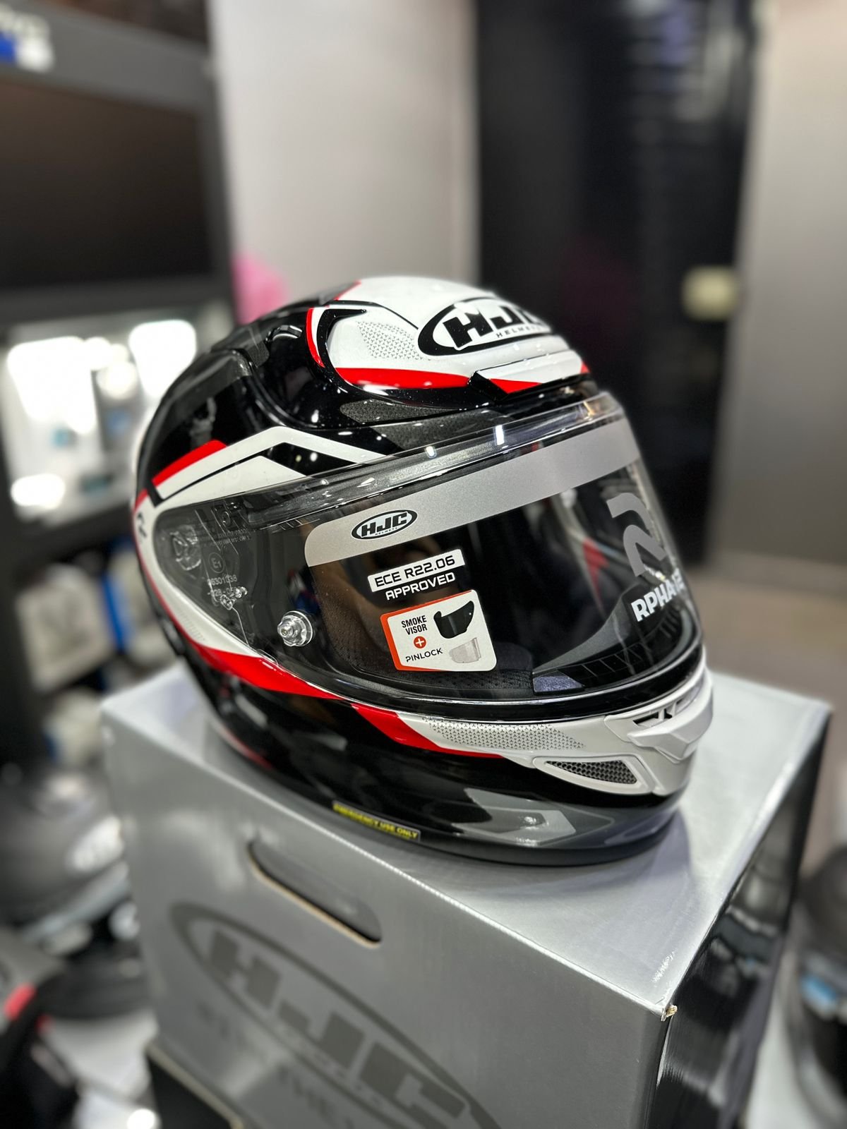 Casco HJC RPHA 12 BRELS Rojo Negro