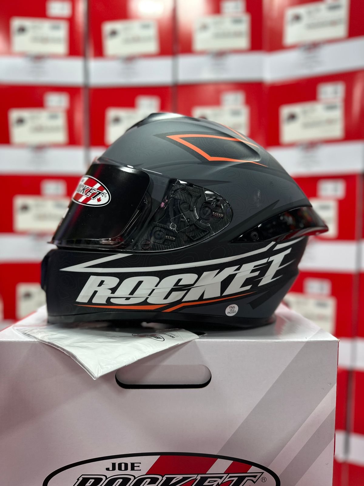Casco JOE ROCKET - RKT 100 Gris Naranja