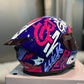 Casco HRO 506SP Black cat Morado Rosado