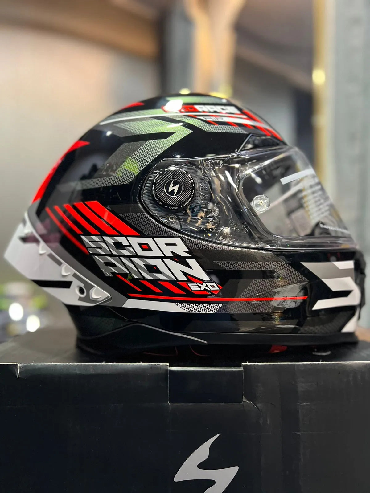 Casco SCORPION EXO Race Air Kobra Rojjo