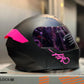Casco Abatible HRO 3440DV Solid Negro Rosado