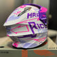 Casco Cross HRO MX340 DV Stripe Morado Rosado