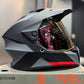Casco Cross HRO MX340 DV Long Gris Naranja