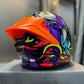 Casco SHAFT 502 DOT Zteph Naranja Morado