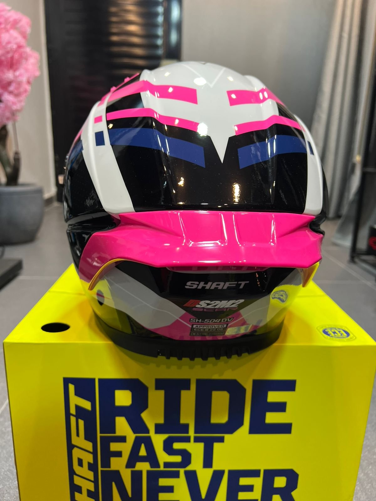 Casco Integral SHAFT 504DV Scar Rosado