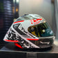 Casco XTRONG XTR 352 Blanco Gris Rojo