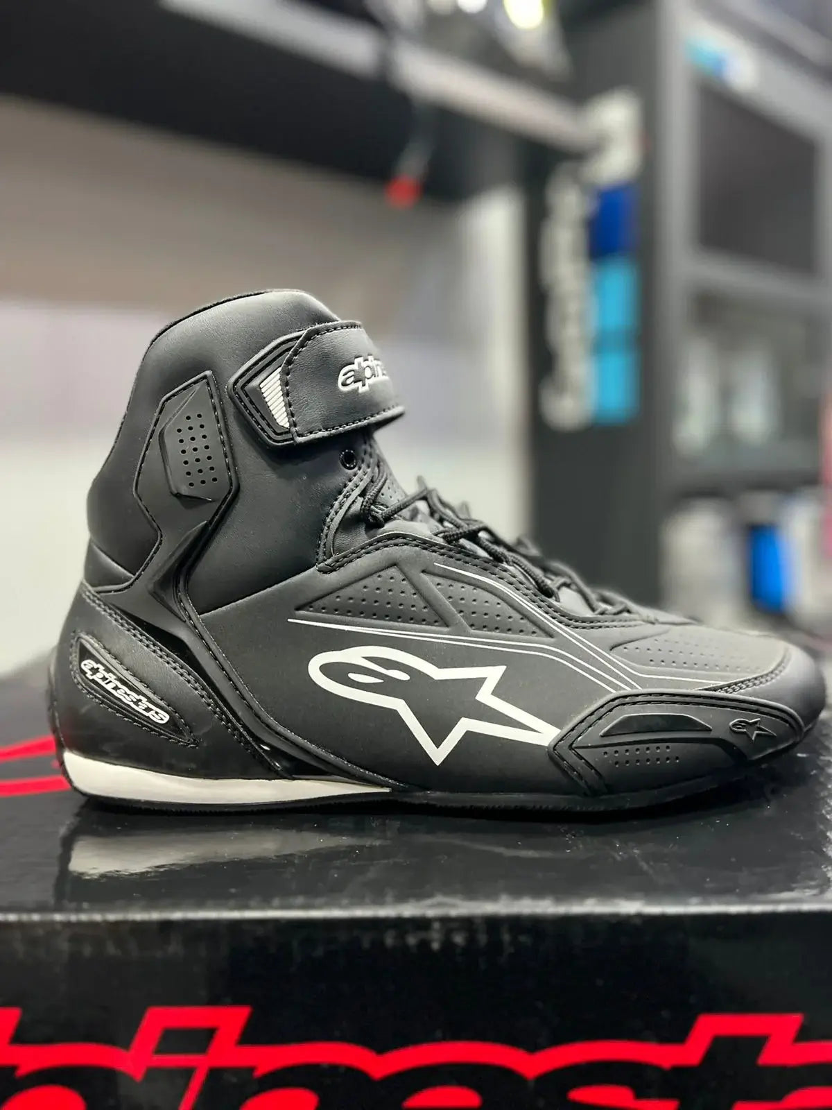 Botas ALPINESTARS Faster 3 DryStar Negro Blanco 2