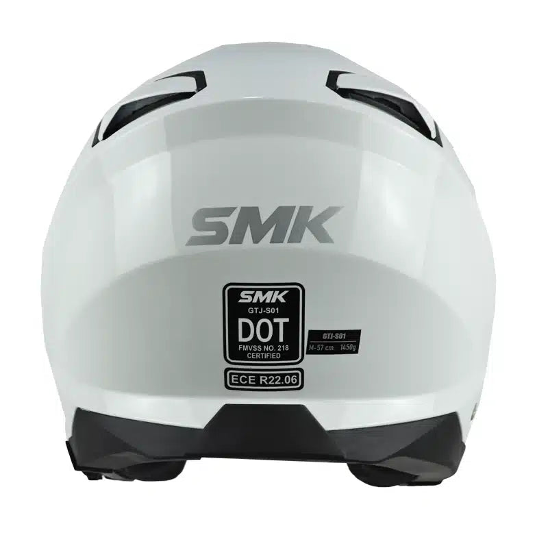 Casco Abierto SMK GTJ 501 Solid Blanco